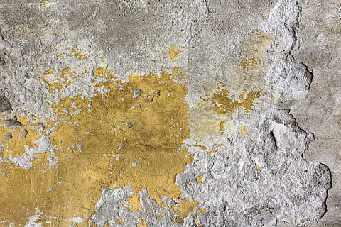 yellow and gray concrete, brown, grey, pavement, backgrounds HD wallpaper