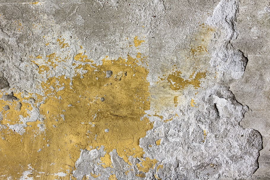 yellow and gray concrete, brown, grey, pavement, backgrounds HD wallpaper