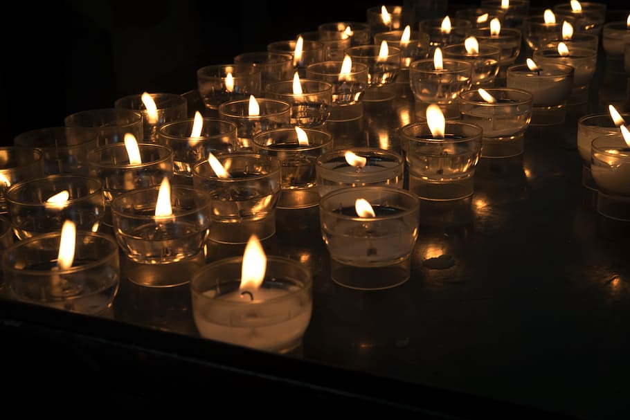 Candle, Light, Religion, Flame, Dark, burning, heat - temperature HD wallpaper