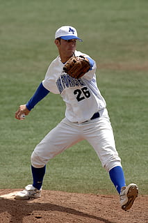 Baseball, Pitcher, Throw, Athlete, college, game, sport, infield HD wallpaper