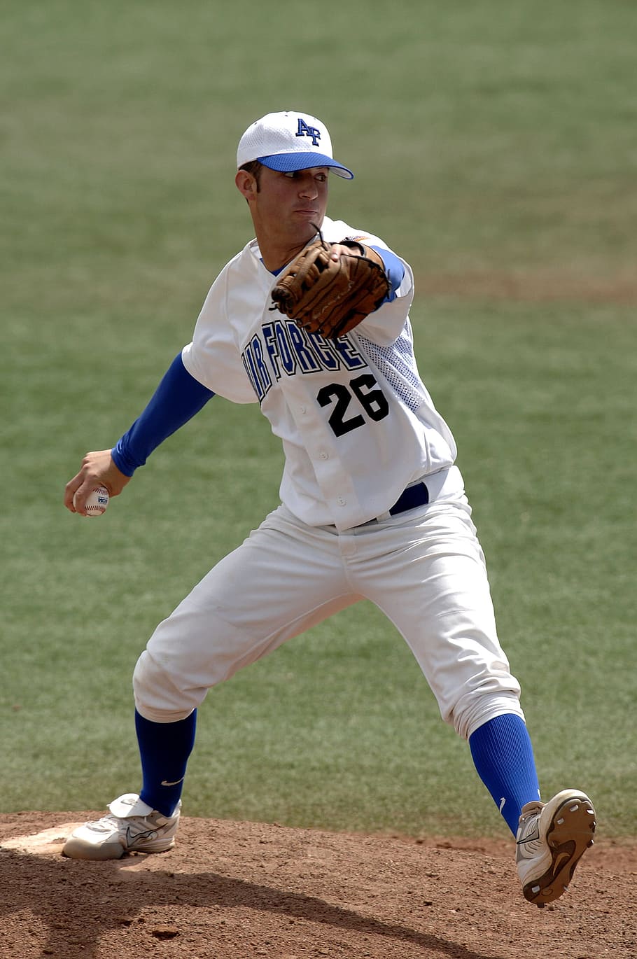Baseball, Pitcher, Throw, Athlete, college, game, sport, infield HD wallpaper