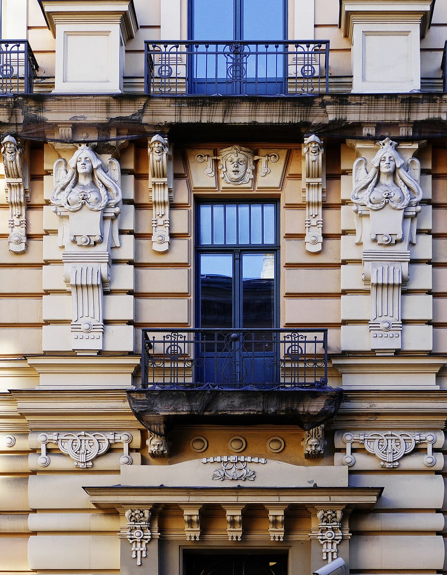 facade, architecture, house facade, building, old town, playful HD wallpaper