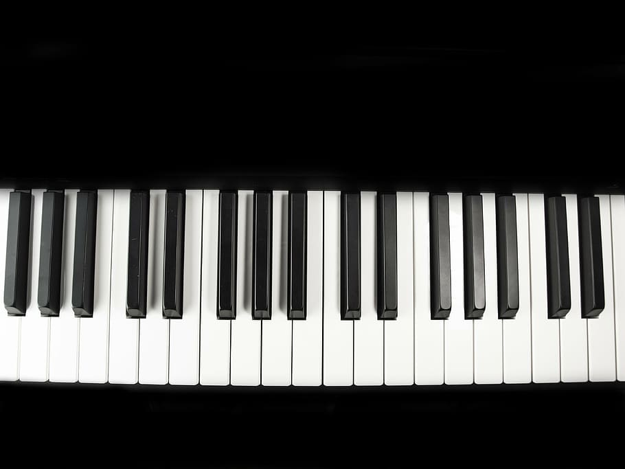 white piano keys, keyboard, music, piano keyboard, instrument, HD wallpaper