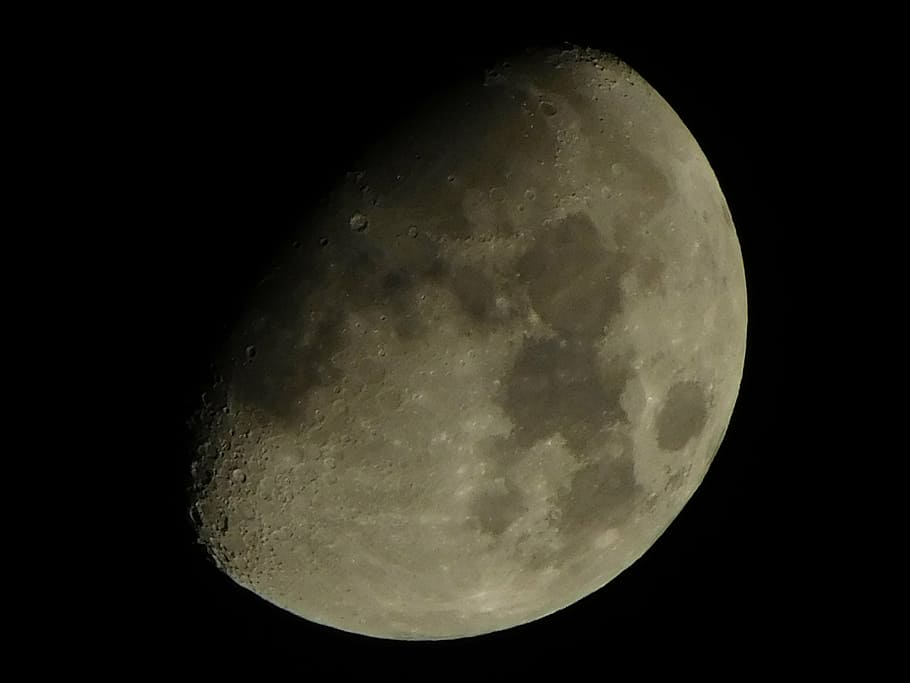 moon, night, space, sky, nature, solar, telescope, universe HD wallpaper