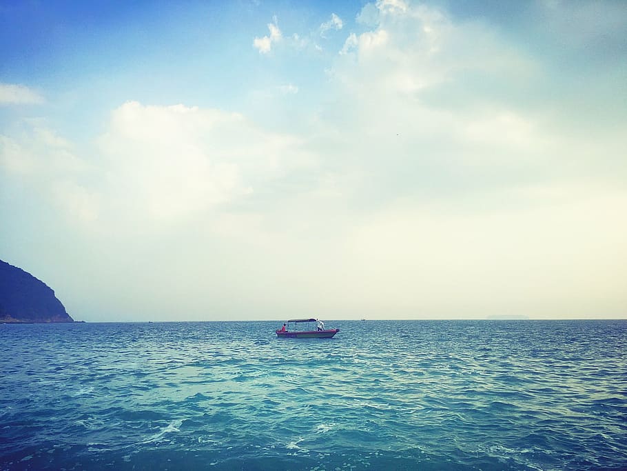 sea, vessel, vent, nautical Vessel, nature, summer, travel HD wallpaper