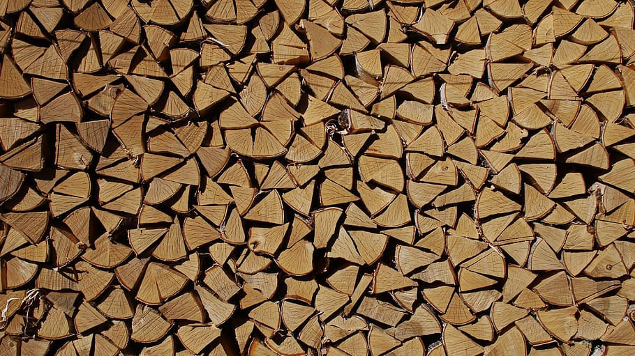 pile of firewood, template, abstract, texture, background, tree HD wallpaper