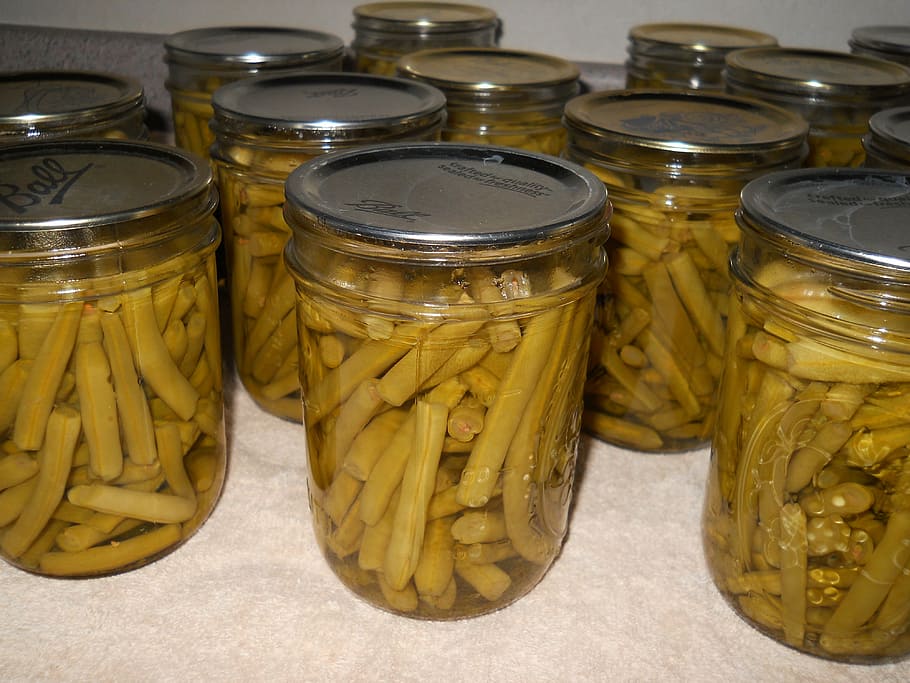 beans, can, preserved, vegetable, natural, healthy, green, close up HD wallpaper