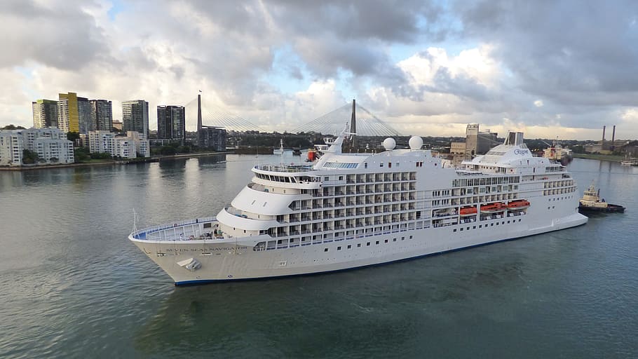 cruise, ship, luxury, regent seven seas navigator, sydney, australia, HD wallpaper