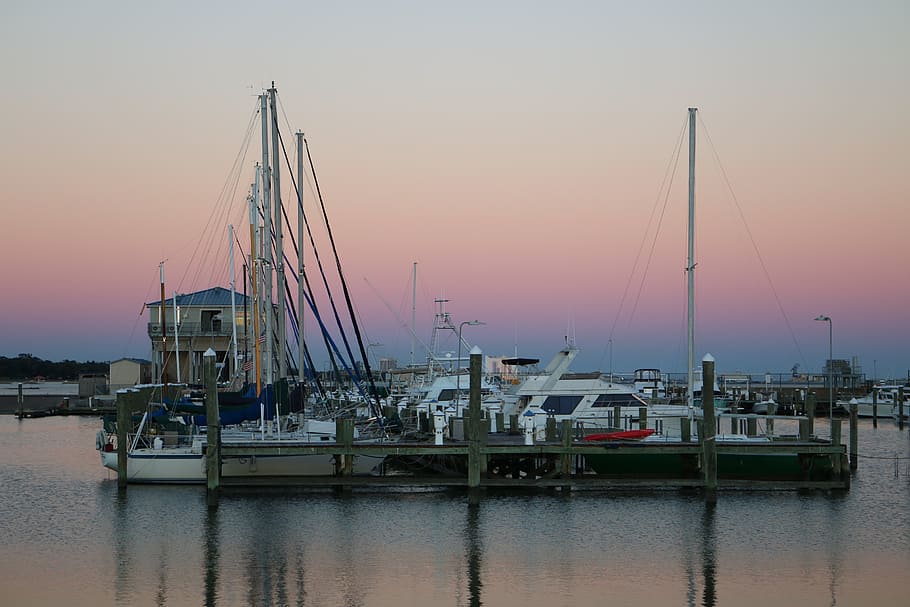 bay, boats, dock, gulf, gulf of mexico, marina, ocean, sail HD wallpaper