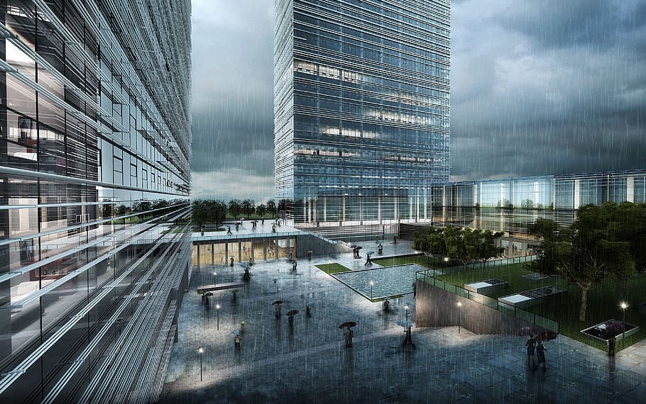 top, office, effect picture, architecture, built structure HD wallpaper