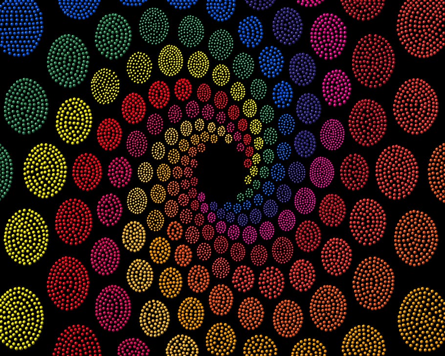 pattern, abstract, wallpaper, art, graphic, decoration, round HD wallpaper
