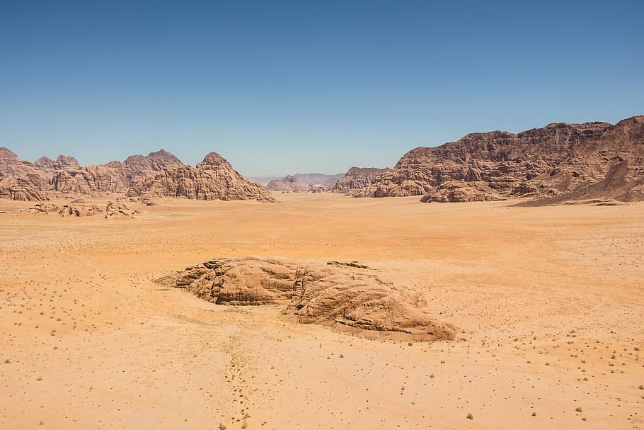 landscape of photography of desert, dessert photography during daytime, HD wallpaper