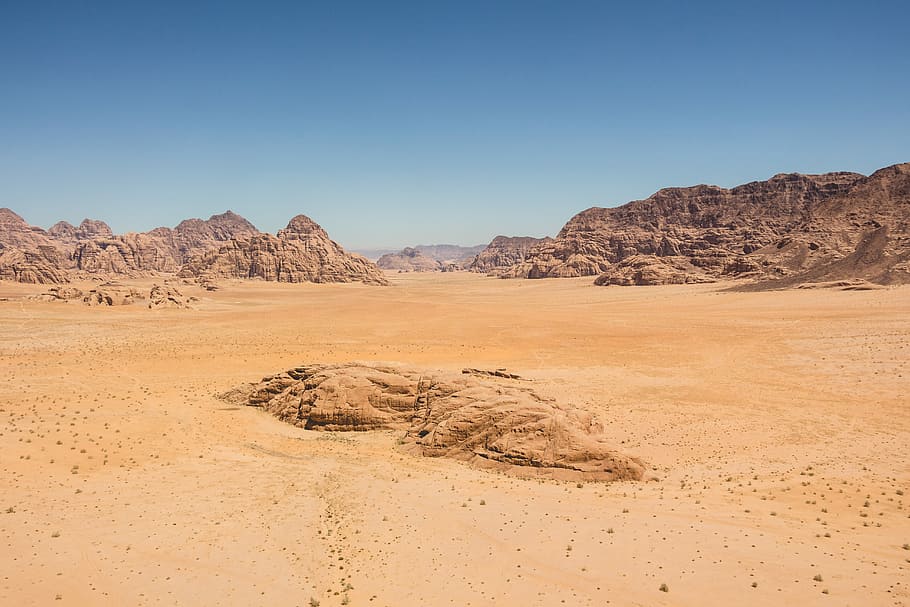 landscape of photography of desert, dessert photography during daytime HD wallpaper