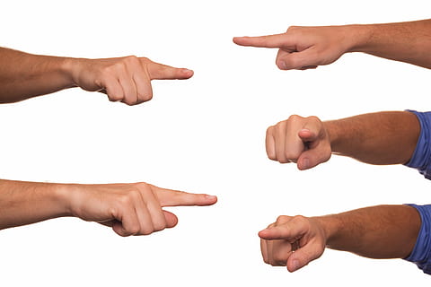 person's hands, designate, poking, finger, indicate, to point HD wallpaper