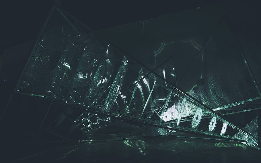 gray metal frame, acrylic organizer, light, shapes, abstract HD wallpaper