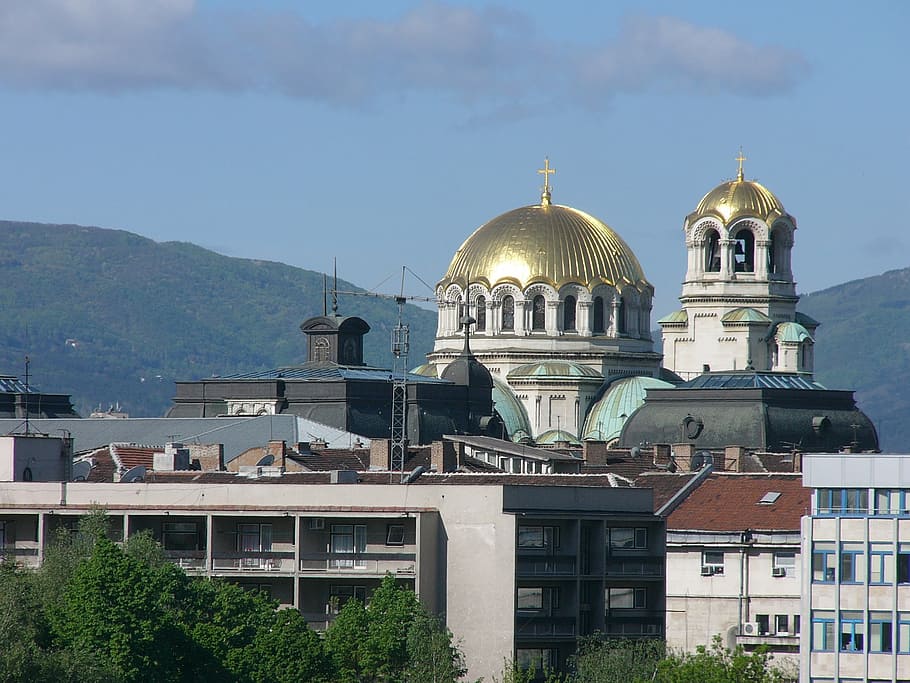 church, cathedral, sofia, church of alexander nevsky, bulgaria, HD wallpaper