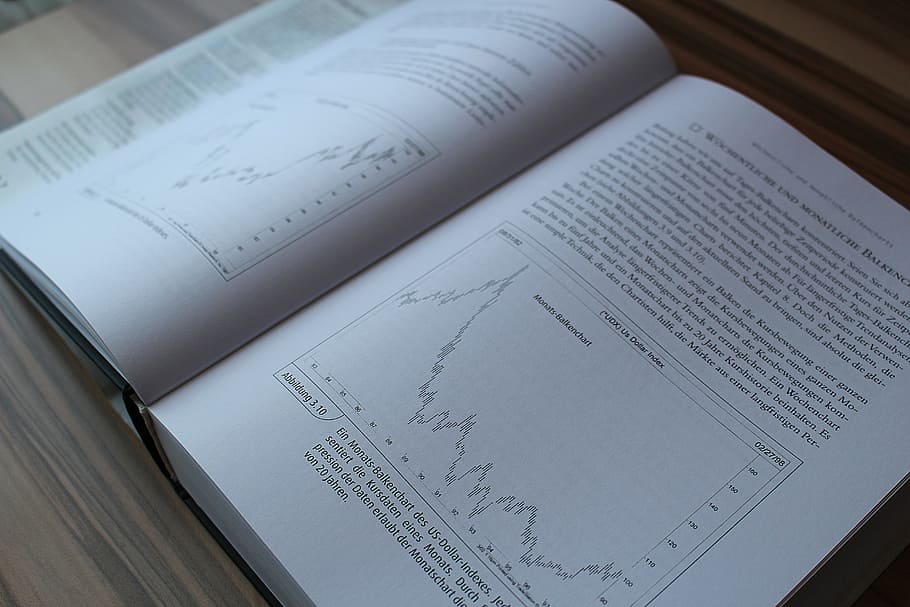 opened book, content, professional reading, tradingbuch, document HD wallpaper
