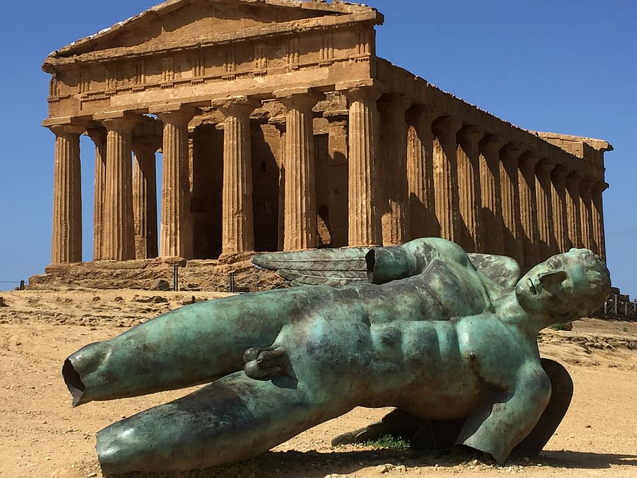 valley of the temples, sicily, ruin, man, art, concerns, architecture, HD wallpaper