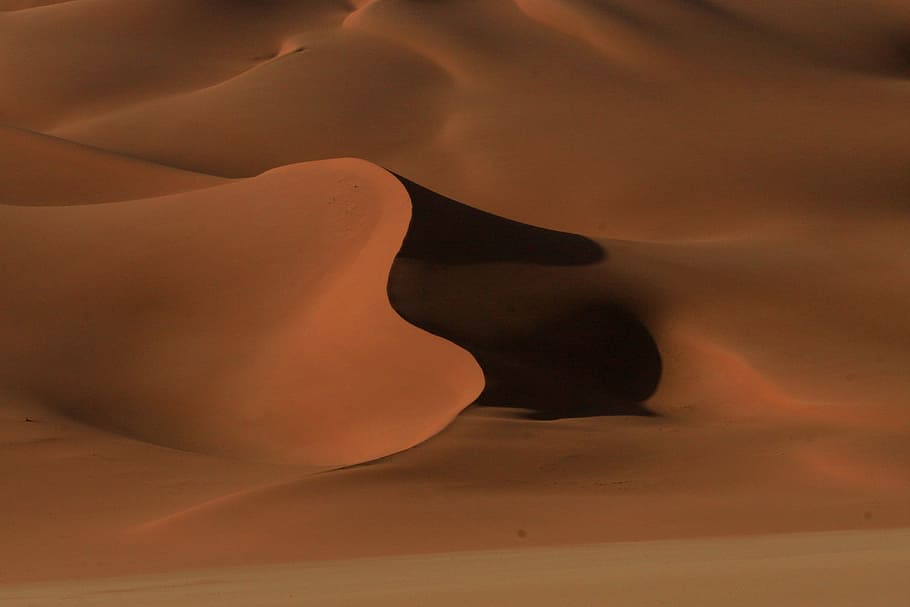 brown desert sand during daytime, dune, libya, sand dune, sand dunes HD wallpaper