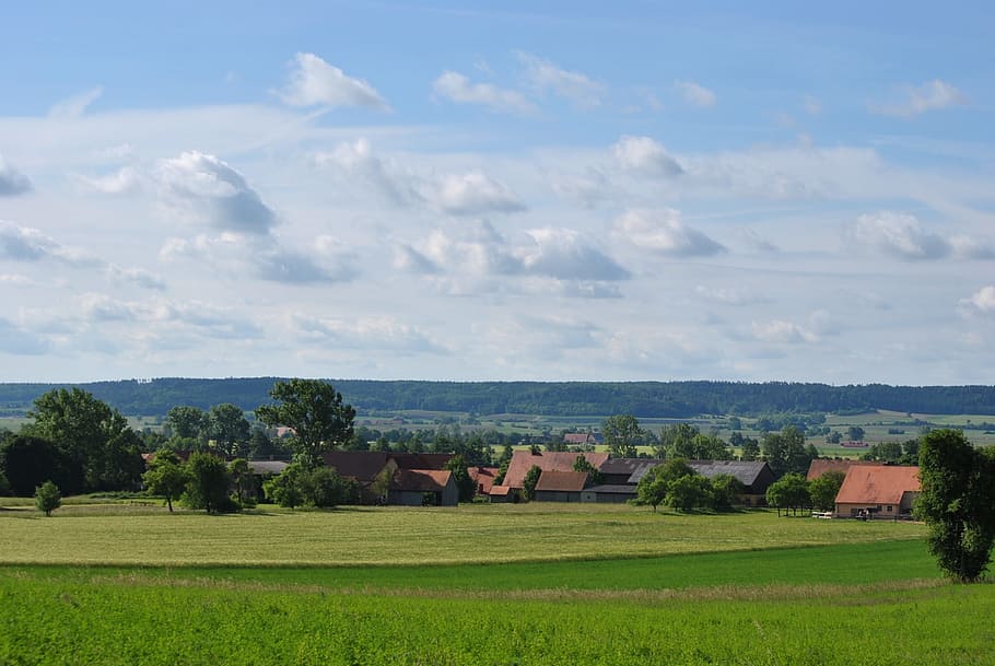 Nature, Landscape, Panorama, Sky, distant view, clouds, germany HD wallpaper