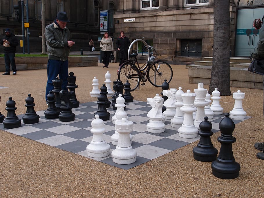 chess, nice, street view, leisure games, board game, leisure activity HD wallpaper
