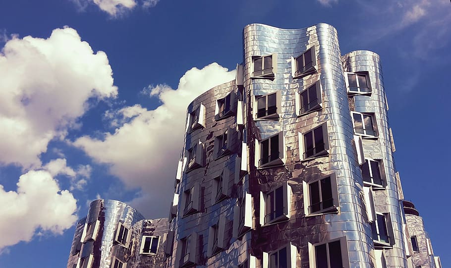 blue and gray building photo during day time, architecture HD wallpaper