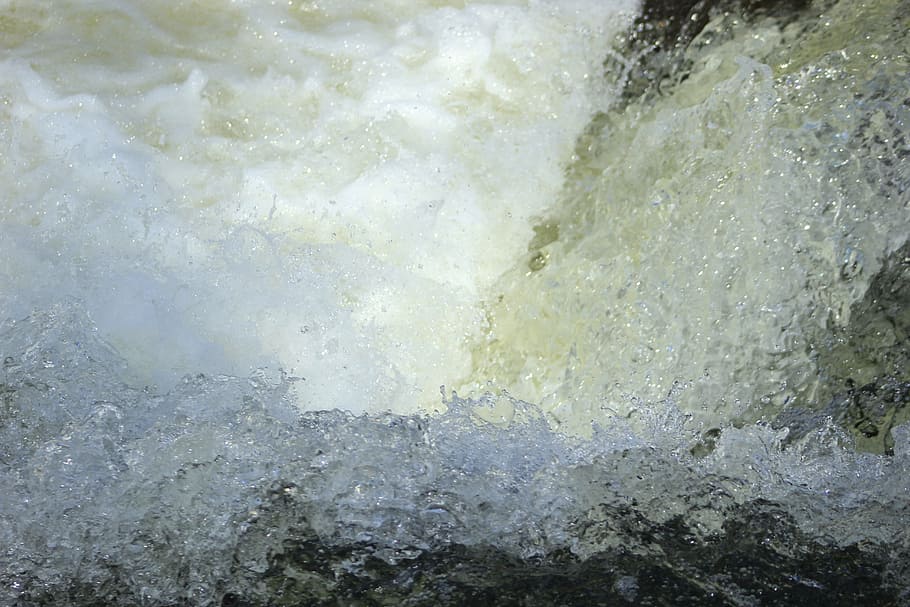 water, waves, blue, liquid, water wave, nature, flowing, full frame HD wallpaper