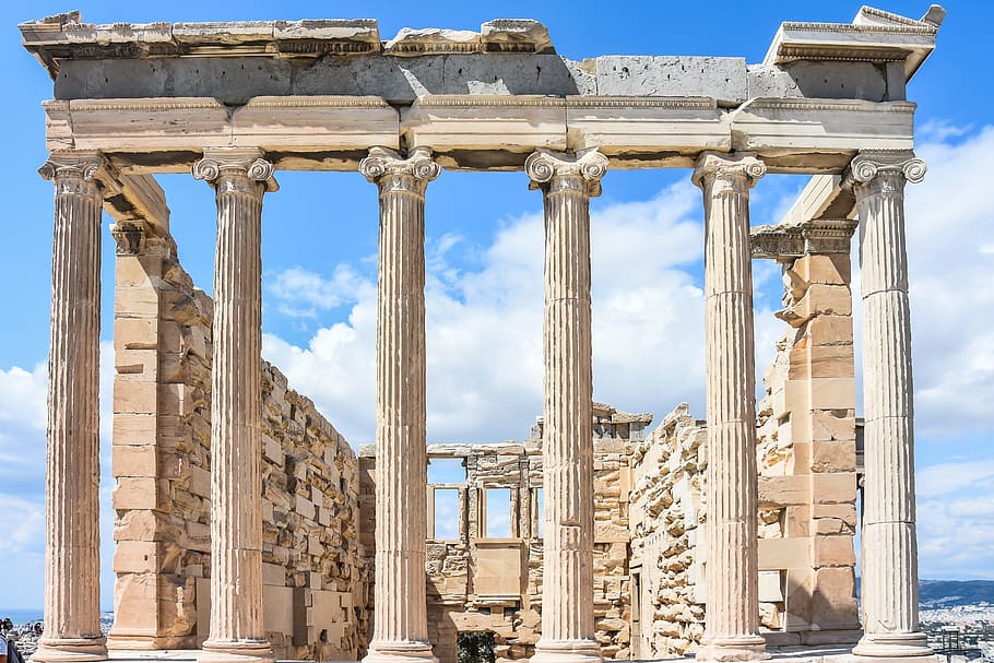 Parthenon, Greece, acropolis, athens, ancient, greek, architecture, HD wallpaper