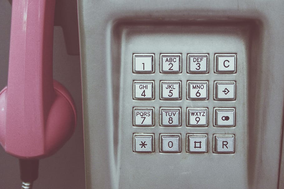 close-up photo of pink and gray telephone, macrophoty, graphy HD wallpaper