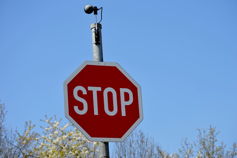 stop, shield, traffic sign, camera, warnschild, stop sign, communication HD wallpaper