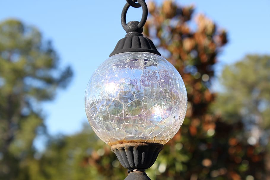 ball, sky, sphere, bright, decoration, hanging, outdoors, tree HD wallpaper