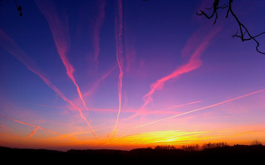 Sun, Sunset, Evening, Sky, evening sky, abendstimmung, nature HD wallpaper