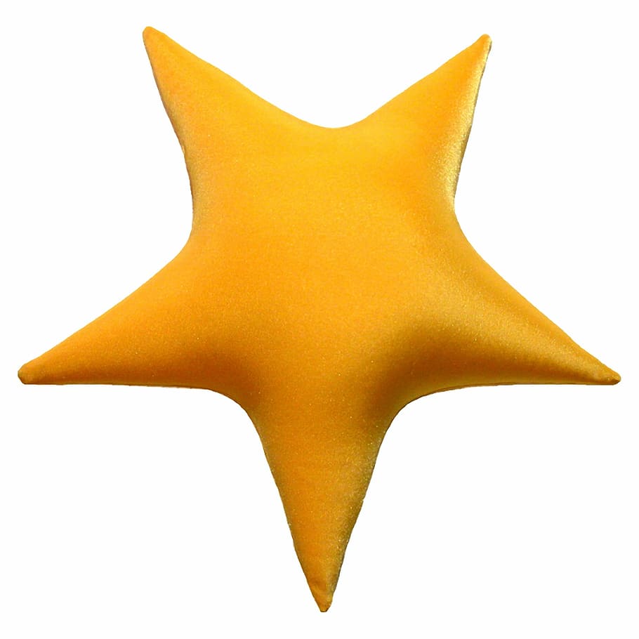 starfish clip arrt, pillow, yellow, nylon, white background, cut out, HD wallpaper