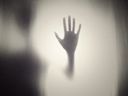 human hand mark on white surface, silhouette, shape, horror HD wallpaper