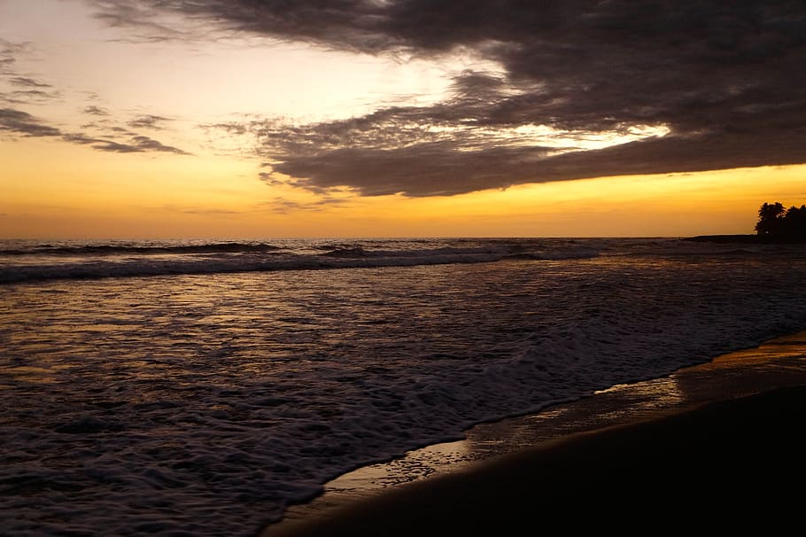 Beaches, Freedom, Sunset, Ocean, nature, scenics, tranquil scene HD wallpaper