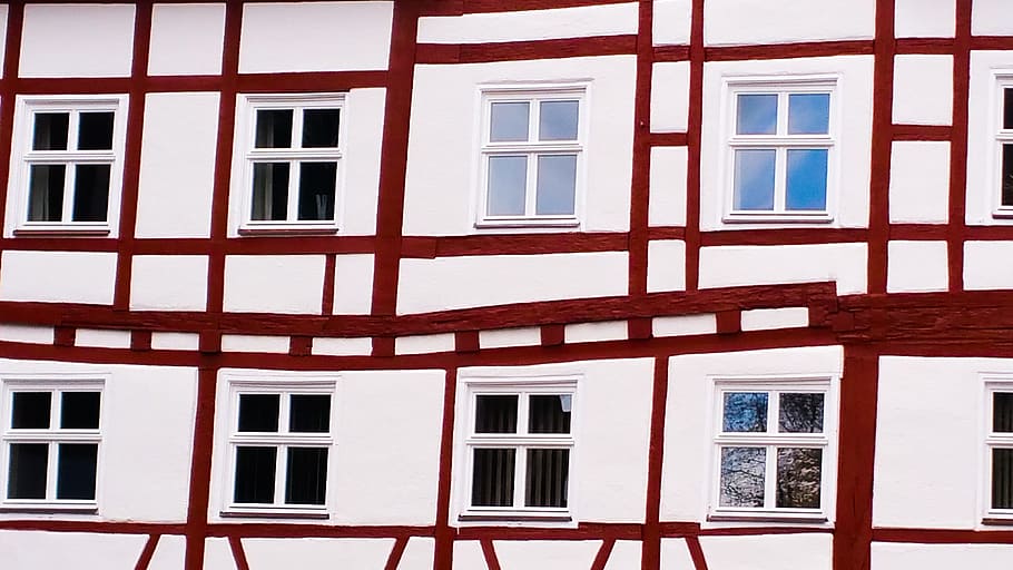 window, architecture, home, truss, barrel, facade, historically HD wallpaper