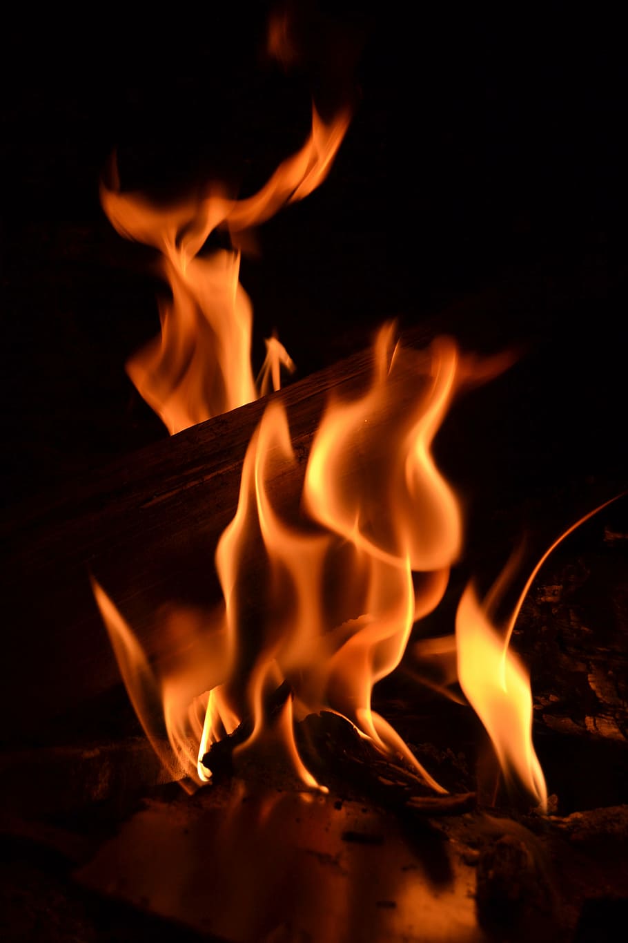 forms, of, fire, silhouettes, nature, devastation, heat - temperature HD wallpaper