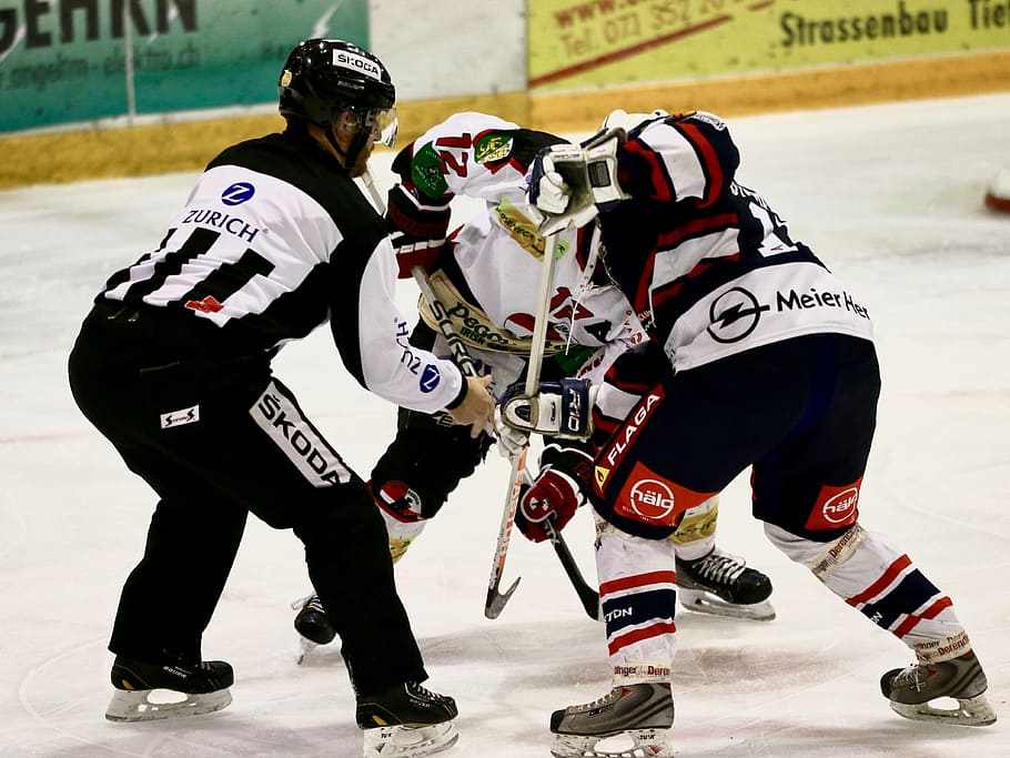 puck einwurf, referee, hockey player, full length, sport, winter sport HD wallpaper