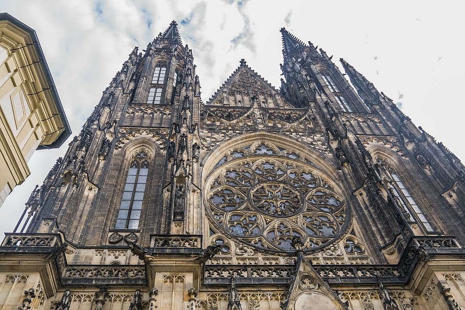 cathedral, victory, prague, architecture, built structure, building exterior HD wallpaper