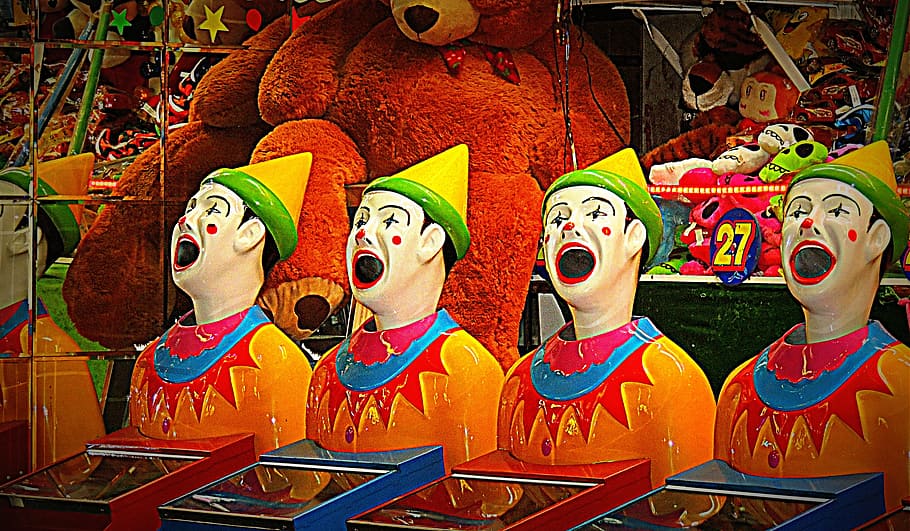 Details about   LINCOLN PARK ART PRINT Amusement midway carousel carnival N Dartmouth clown gift 