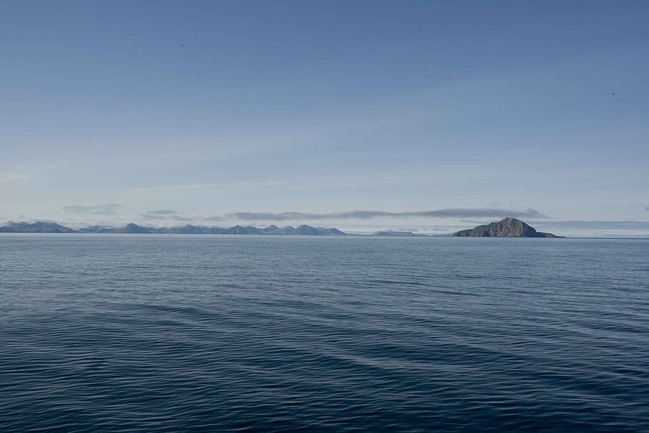 ocean, sky, sea, clouds, water, light, cloudless, blue, exploring HD wallpaper