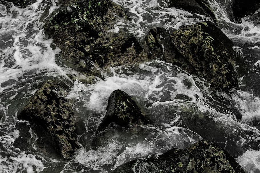 Water, Rocks, Current, Stone, Nature, natural, river, rock - Object HD wallpaper