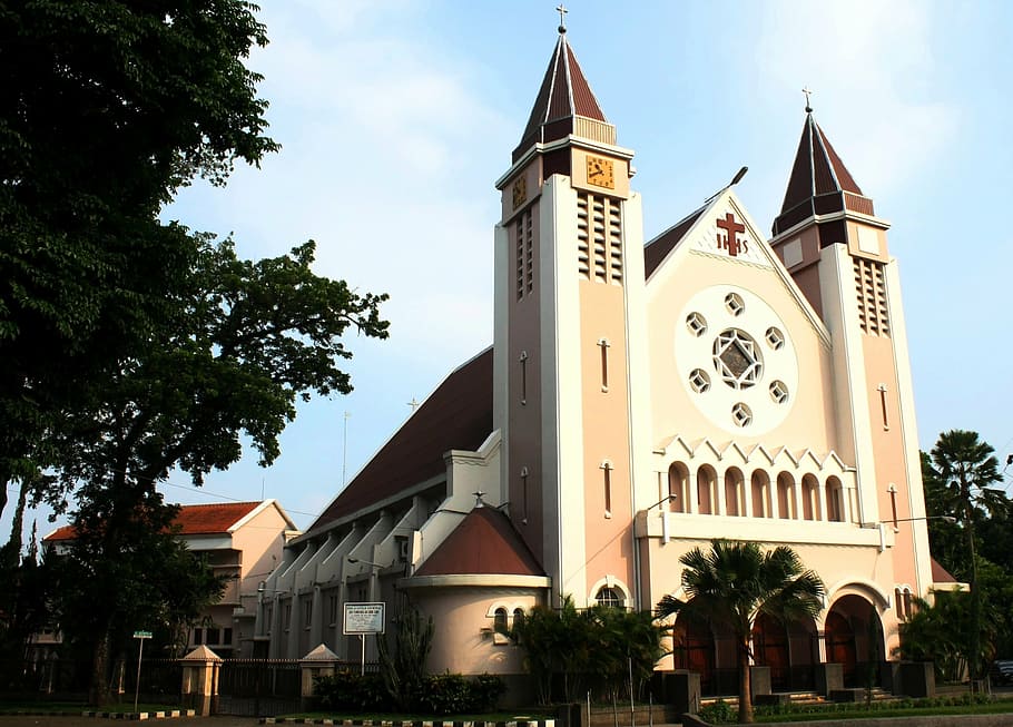 gereja ijen, katholik, malang, jawa timur, indonesia, catholic church, HD wallpaper