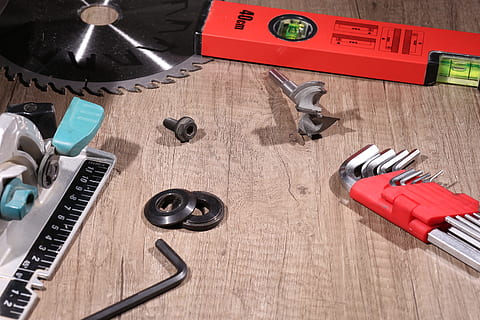 used hand tools, work, repair, saw blade, level, indoors, work tool HD wallpaper