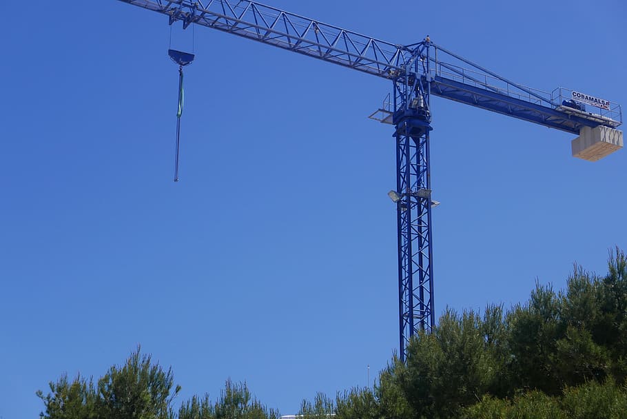 site, crane, crane - construction machinery, construction site HD wallpaper