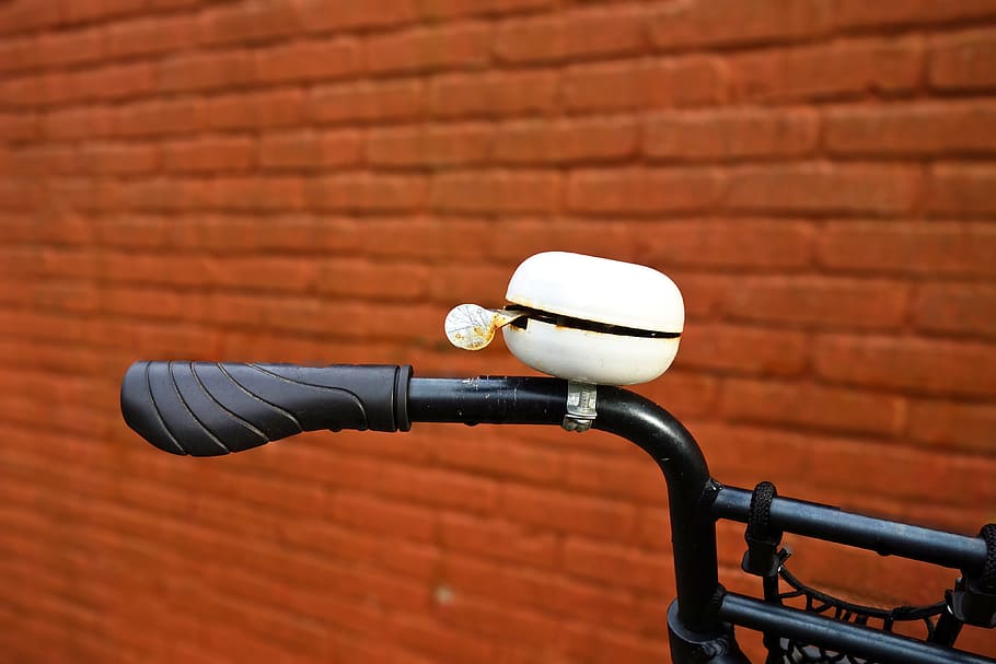 selective focus photography of bike bel, bell, bicycle, bicycle bell, HD wallpaper