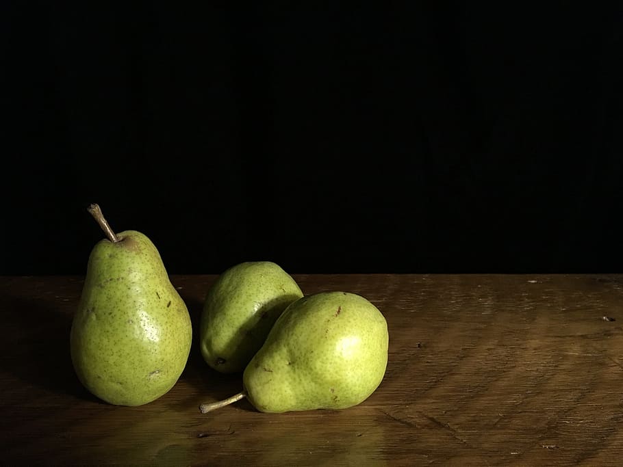 pears, green, table, fresh, fruit, healthy, natural, nature HD wallpaper