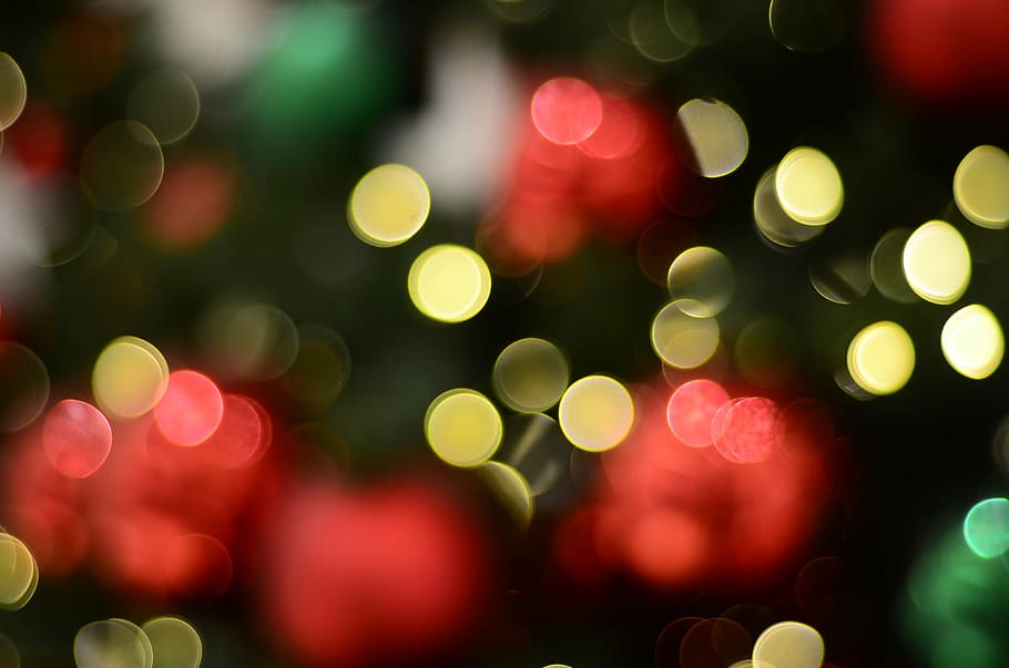 assorted-color bokeh lights, hintergrund, gold, circles, background
