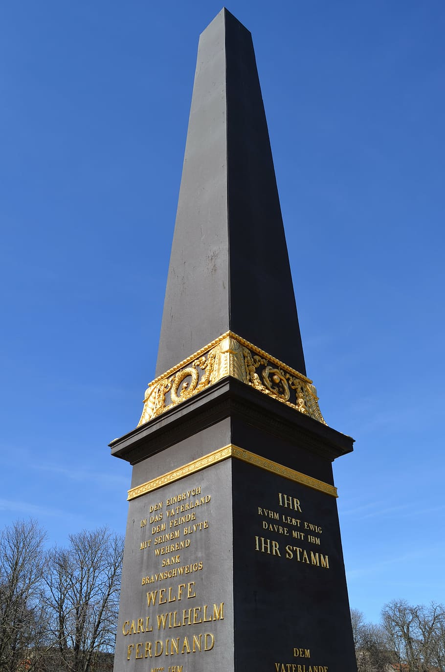 obelisk, lion wall, monument, braunschweig, low stuff, germany, HD wallpaper