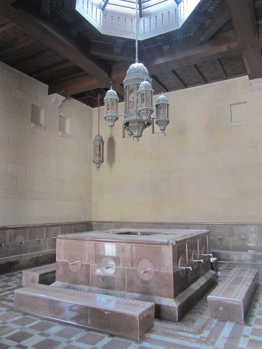 mosquee, oman, bathroom, indoors, architecture, built structure HD wallpaper